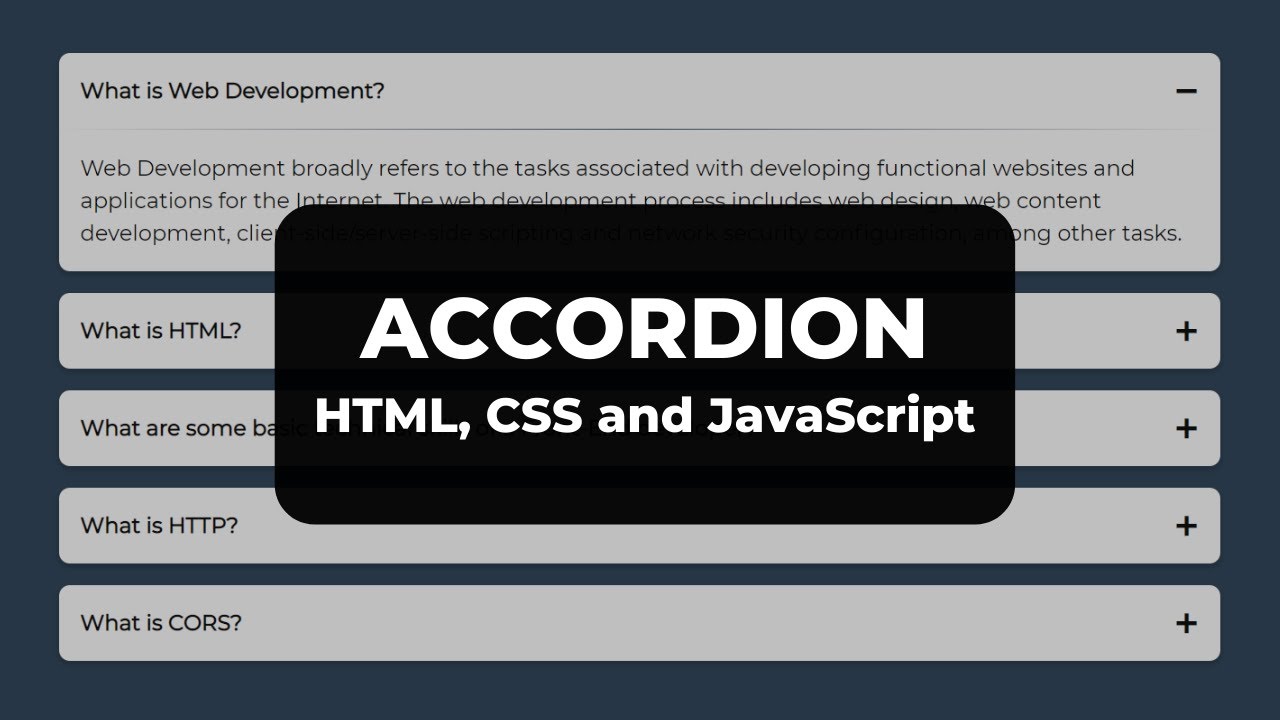 codeWithSimran's tweet card. Accordion (HTML, CSS and JavaScript)