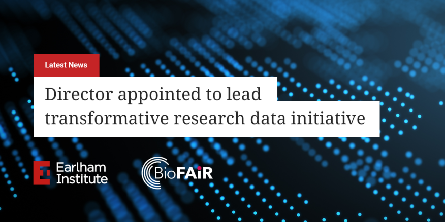 EarlhamInst's tweet card. The Earlham Institute has appointed Tony Burdett as the new Director of BioFAIR, a £34 million programme to revolutionise UK life science research by transforming how we facilitate research data...