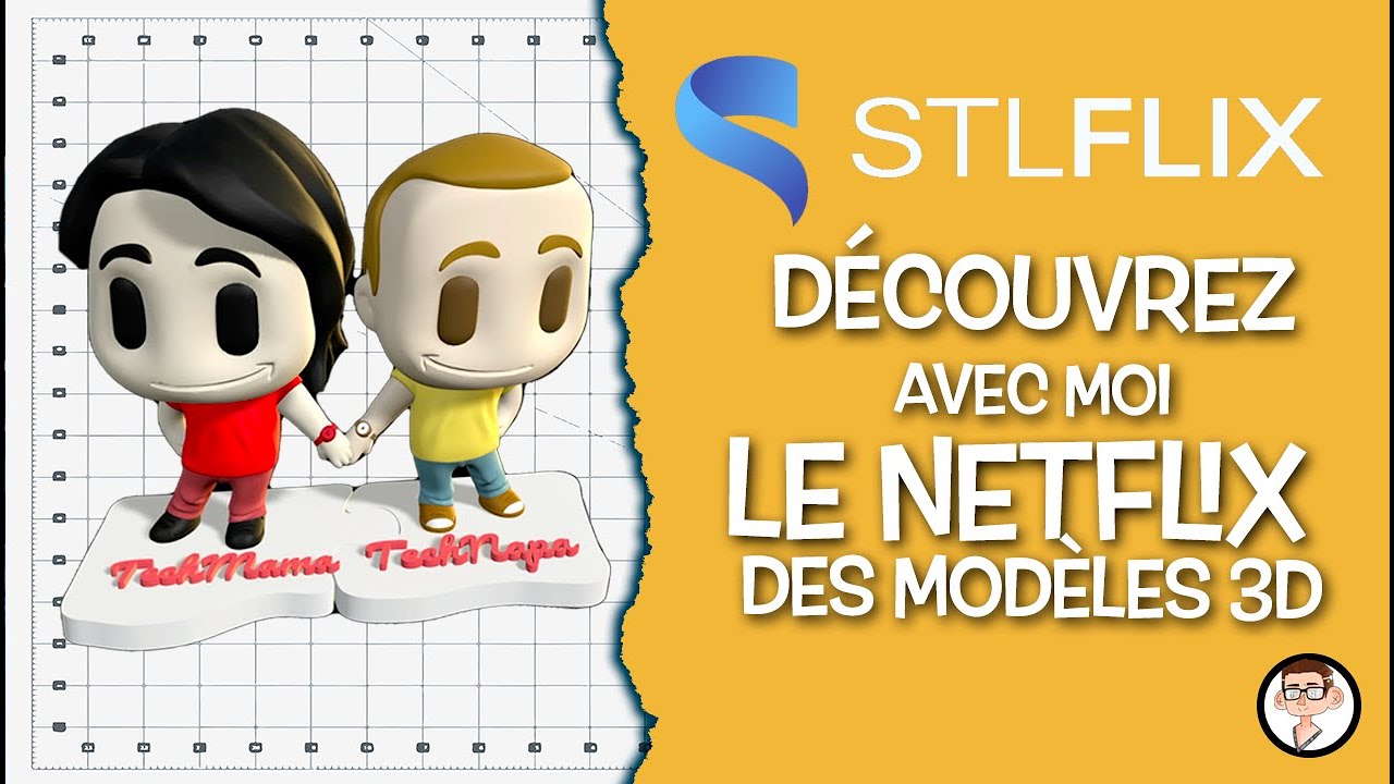 TechNapa's tweet card. STLFlix - Découvrez avec moi le Netflix des modèles 3D (et faites des...