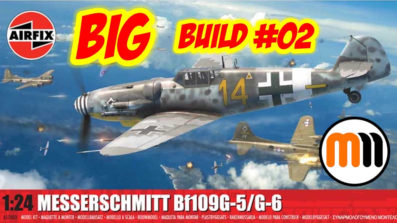 MannsModels's tweet card. Airfix Bf 109 G-5/G-6 Big Build Series Part 02 - Engine