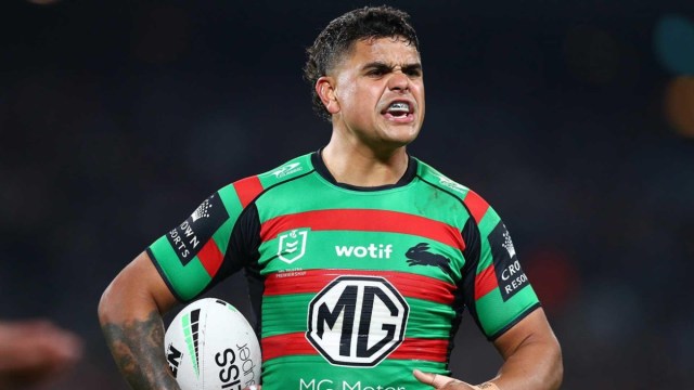 RagingBunnyBlog's tweet card. Title: Rabbitohs vs. Sharks NRL Game in Perth: A Rollercoaster of Emotions The Rabbitohs vs. Sharks NRL game at Optus Stadium in Perth was nothing short of a rollercoaster of emotions for fans. wit…