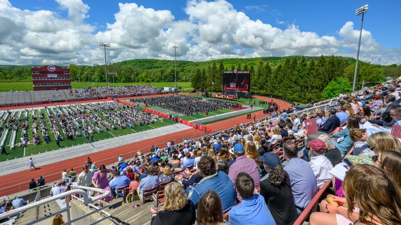 ColgateAthletic's tweet card. HAMILTON – Colgate University student-athletes have elevated their Graduation Success Rate (GSR) to 98 percent, according to the new NCAA data released on Wednesday.