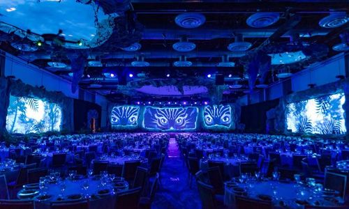 cprosio's tweet card. Remarkable blend of technology and Mayan storytelling elevates corporate event in Cancun