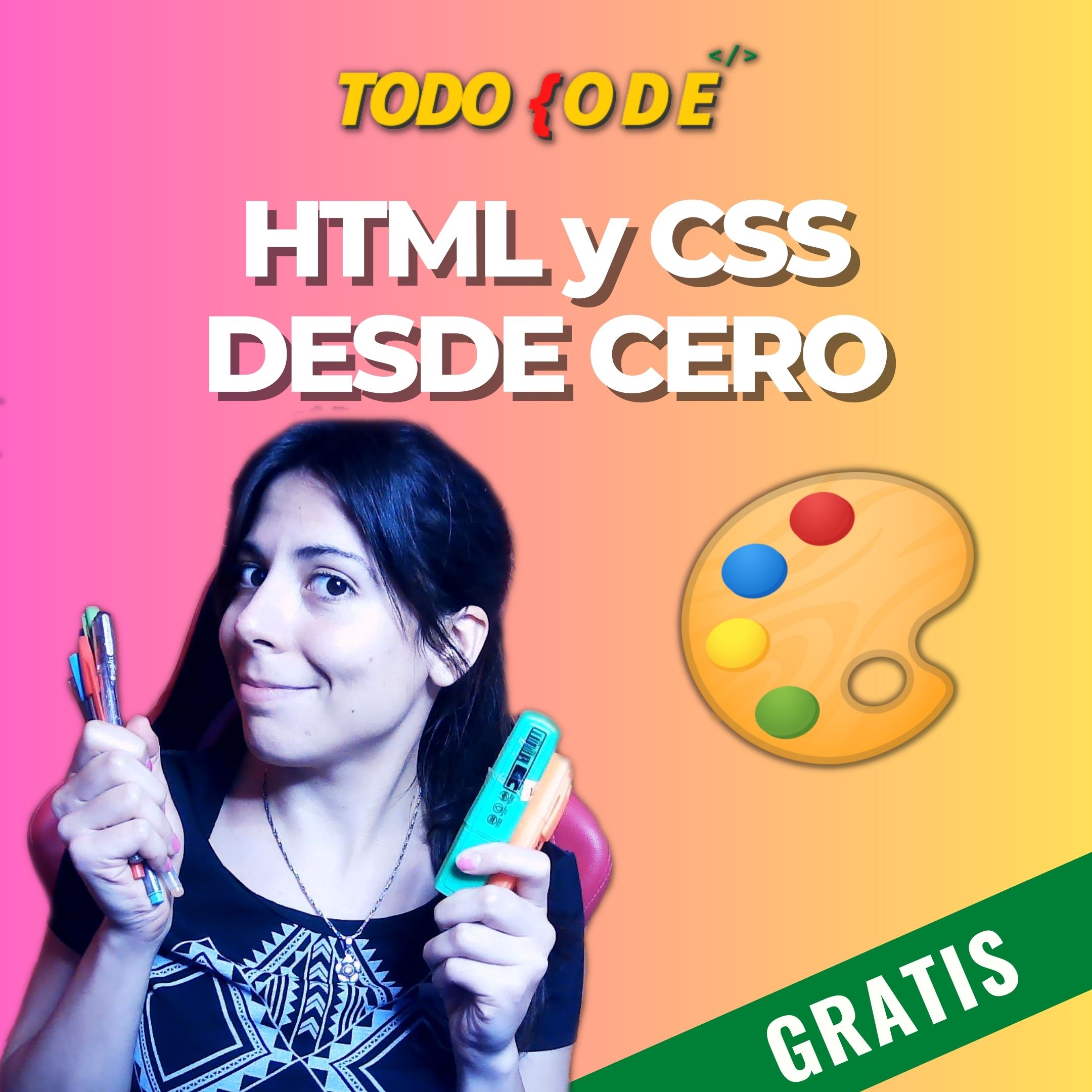 todo_code's tweet card. 🎨 Curso HTML y CSS desde Cero ¿Qué vas a poder ver en este curso? En el curso gratuito de HTML y CSS vas a poder aprender los conceptos necesarios para poder crear tu primera página web de forma...