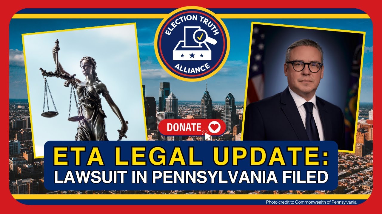 ETA_Org's tweet card. Pennsylvania Lawsuit Filed | Election Truth Alliance