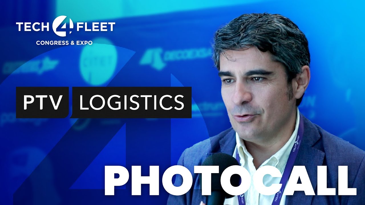 tech4fleet's tweet card. PTV LOGISTICS - Photocall Tech4Fleet 2025