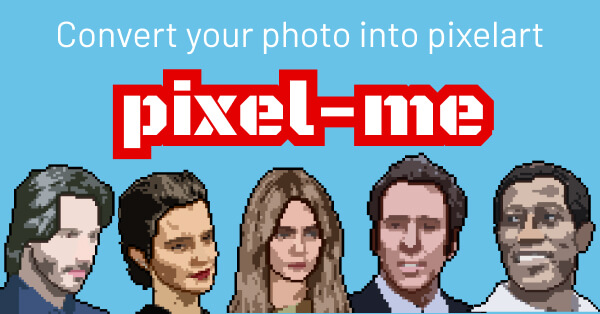 ColibraLabs's tweet card. Convert your photo into pixelart.