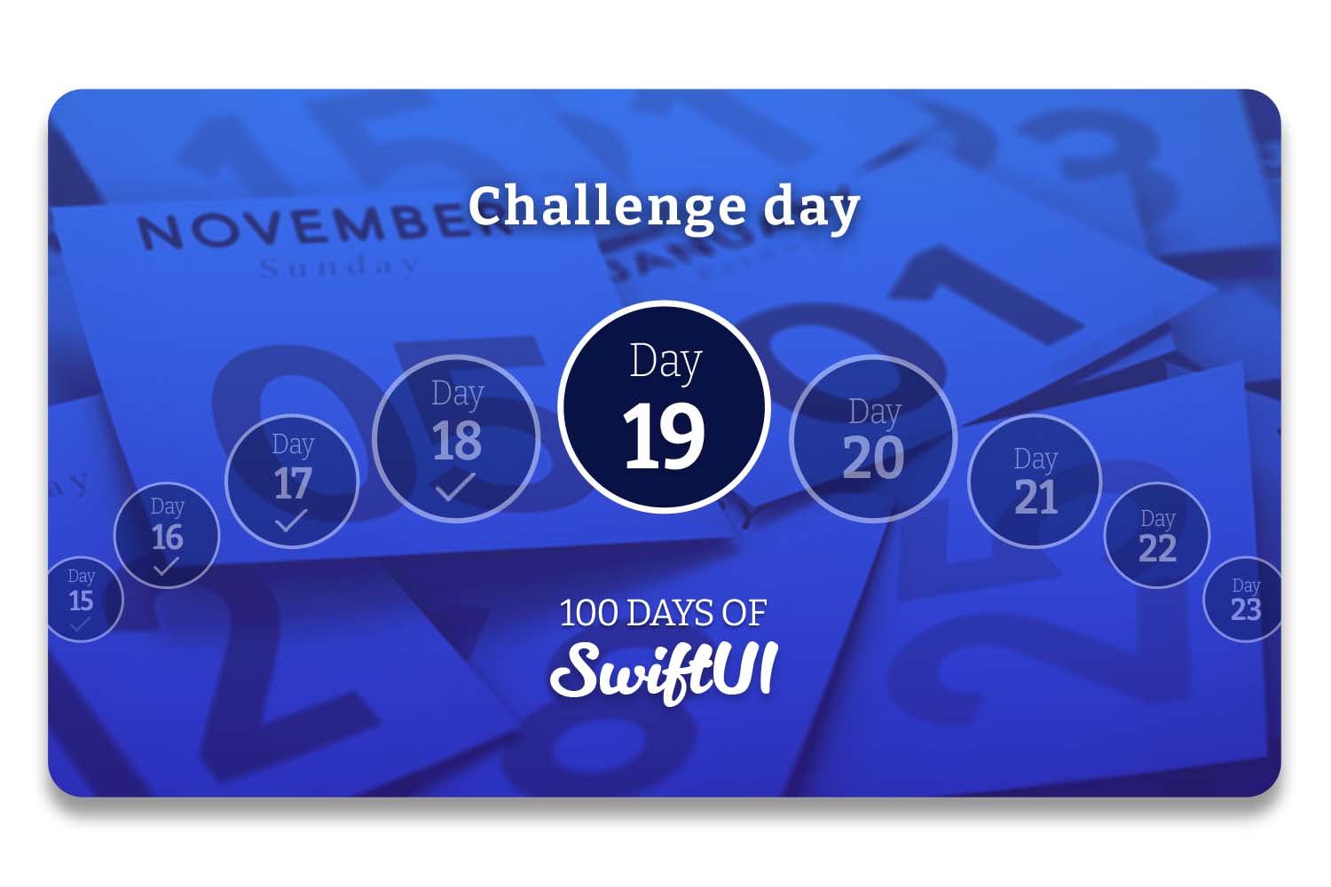 HarshiniLakshmi's tweet card. Follow the 100 Days of SwiftUI and learn to build apps for free.