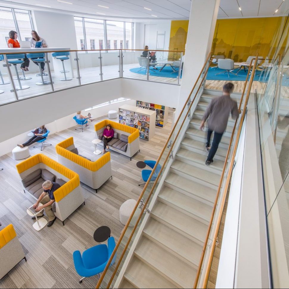 GlassRealEstate's tweet card. "The types of collaborative spaces are changing; they have gone beyond the boundaries of the traditional office and are supporting