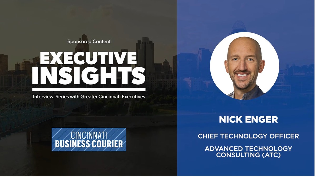 DGoodwinJr's tweet card. Listen to Advanced Technology Consulting (ATC)’s Nick Enger lay down some technology truth with the Cincinnati Business Courier’s Jamie Smith. A scheduled interview turned authentic discussion…#voi...