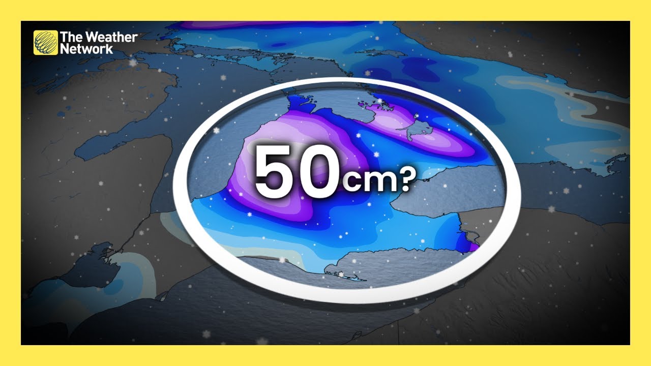 SaindonSte63929's tweet card. Up to 50 cm of Snow Forecast for Southern Ontario | #forecast