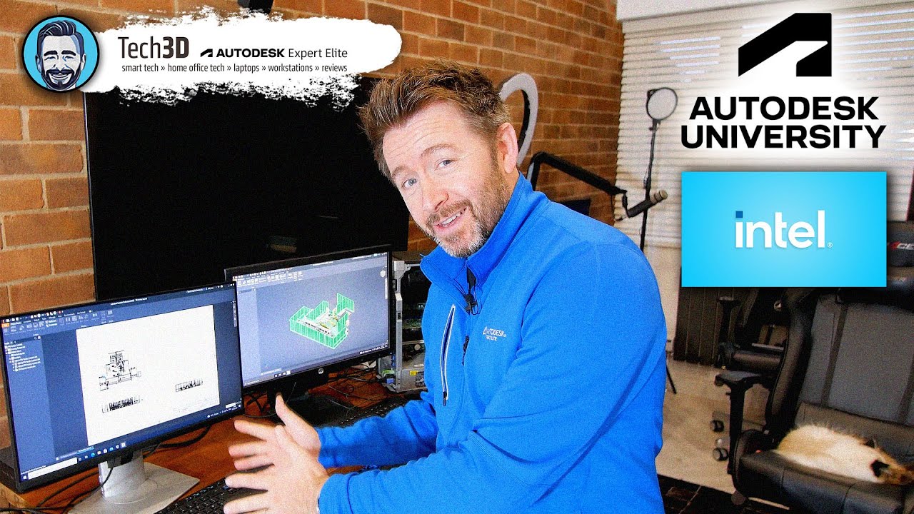 Neil_Tech3D's tweet card. Autodesk on Intel 11th Gen Laptop Showcase, AU2021 Tech Talk