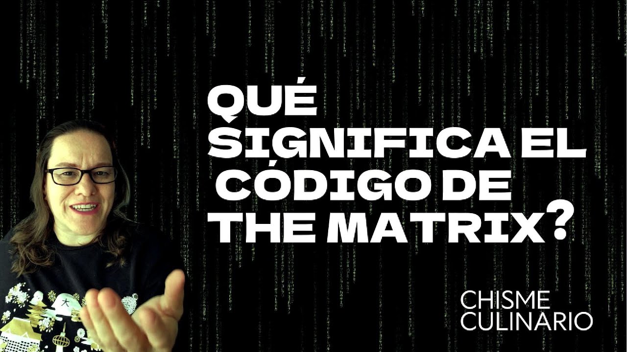 CurioGastro's tweet card. El MISTERIO del Código de MATRIX Resuelto: ¡No es Código, Son RECETAS...