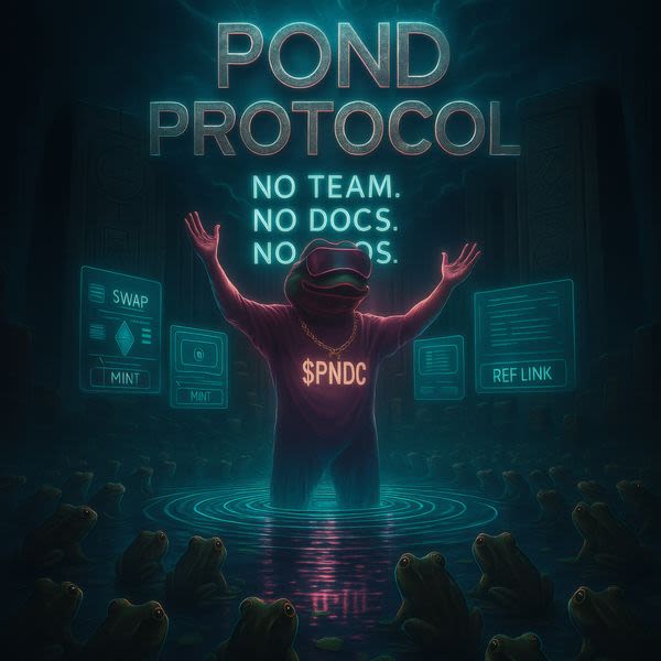 VinDiesel0x's tweet card. Listen to Pond Protocol