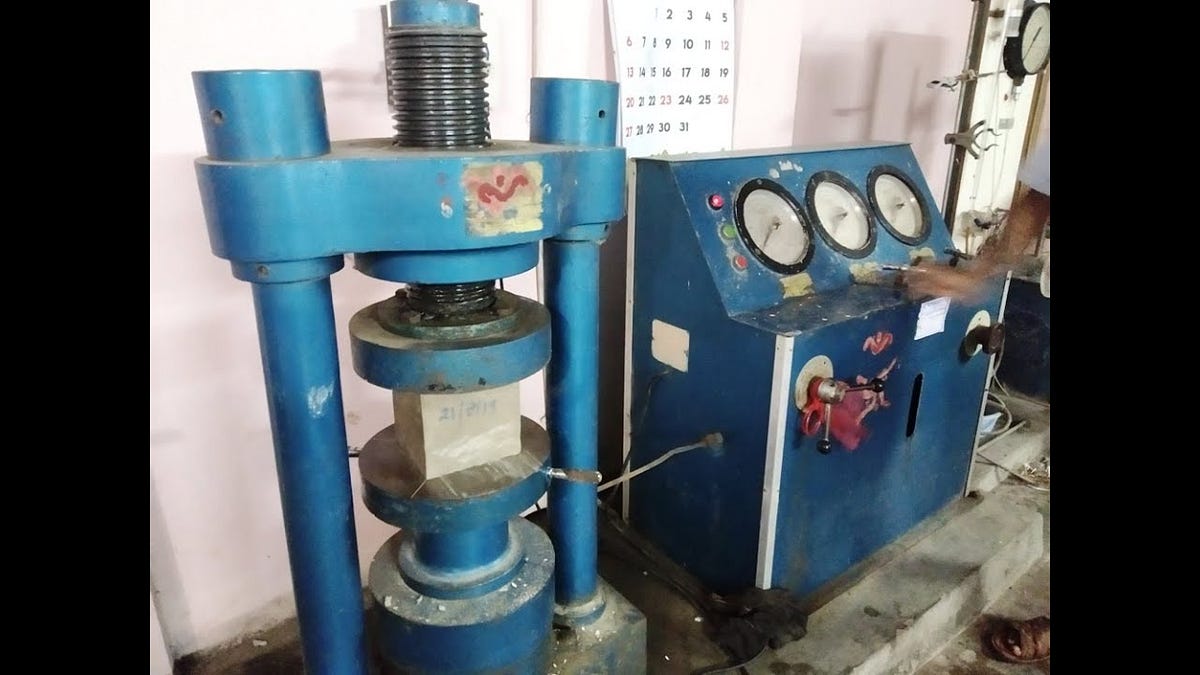 Manishk65839897's tweet card. Introduction to Compressive Strength Test of Concrete Cube