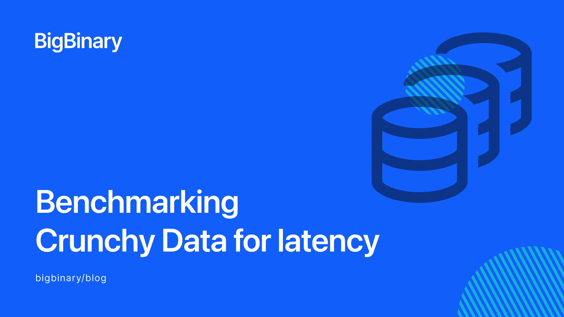 BigBinary's tweet card. Benchmarking Crunchy Data for latency