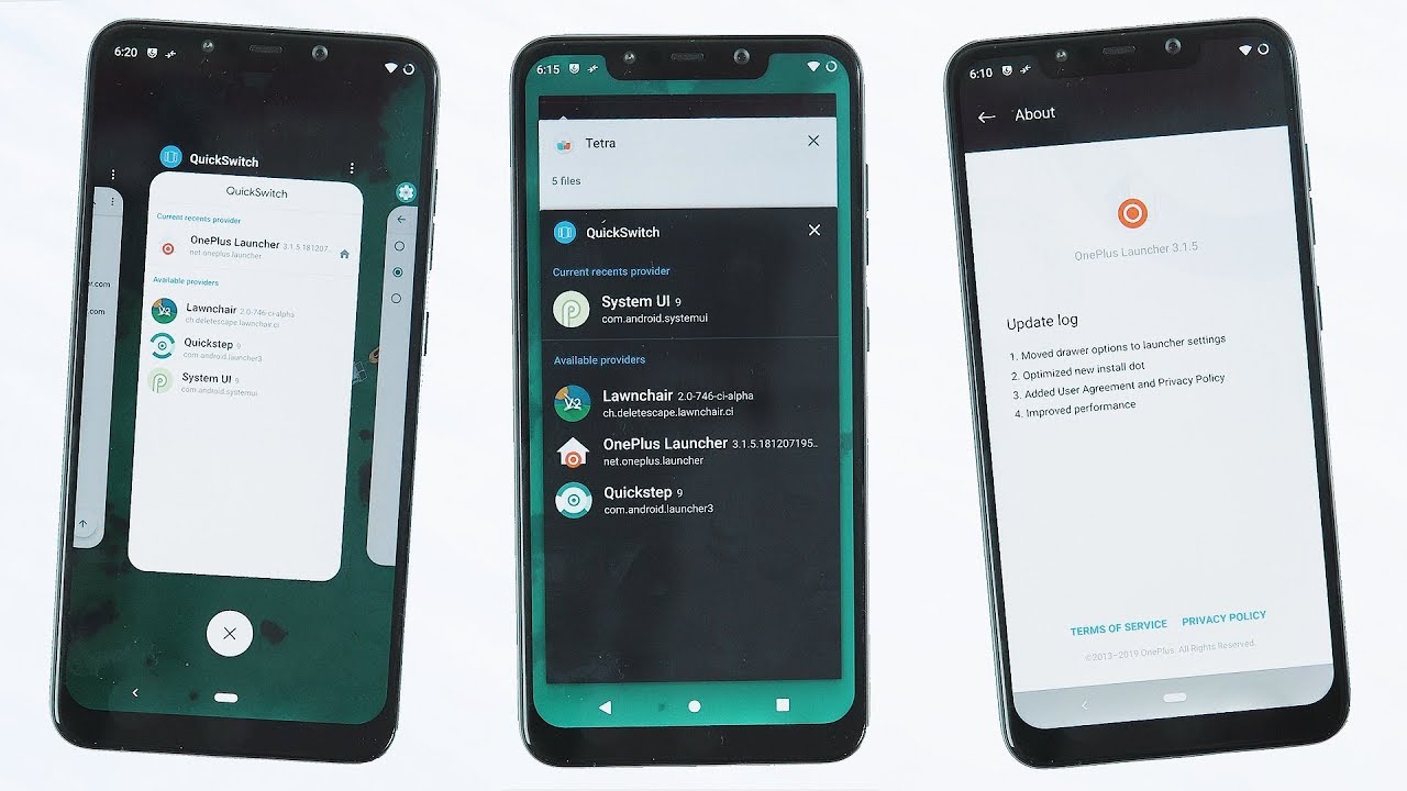 TechRapt's tweet card. Get OnePlus Launcher + OxygenOS Recents / Oreo Recents on Any Android...