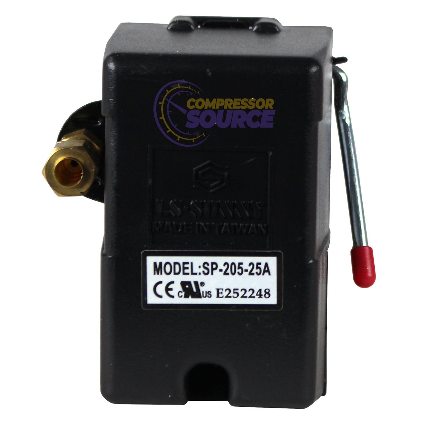 CompressrSource's tweet card. This listing is for a 25 Amp heavy-duty air compressor switch. If the switches you have been using are burning out and melting contacts, this is a great high-quality heavy-duty replacement switch!...