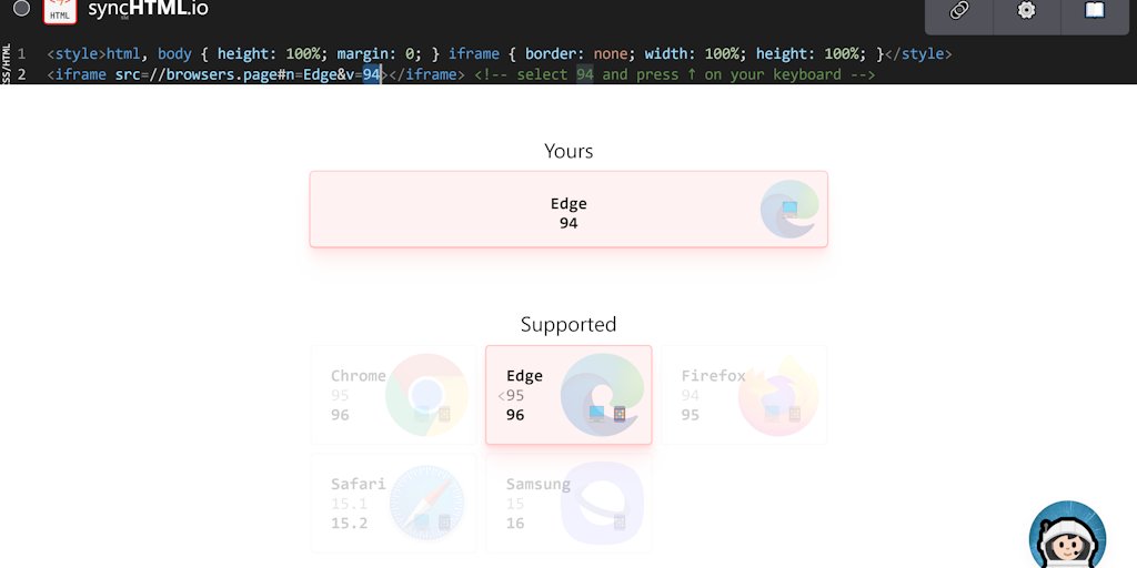WebPDFpro's tweet card. Show users their browser name and version, matched with a list of the browsers you support as a company or project. With live data from your user and browser list from MDN. Frontend API to simulate a...