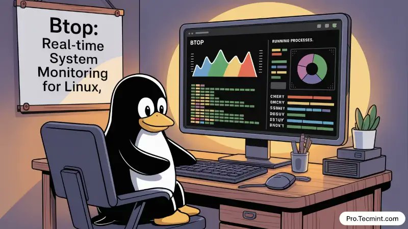 tecmint's tweet card. Learn how to use btop, a terminal-based system monitor, to track system resources, manage processes, and optimize performance on Linux systems.