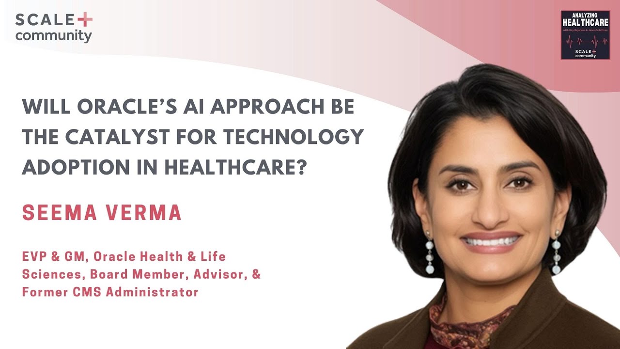 HealthcareSeema's tweet card. Will Oracle’s AI Approach be the Catalyst for Technology Adoption in...
