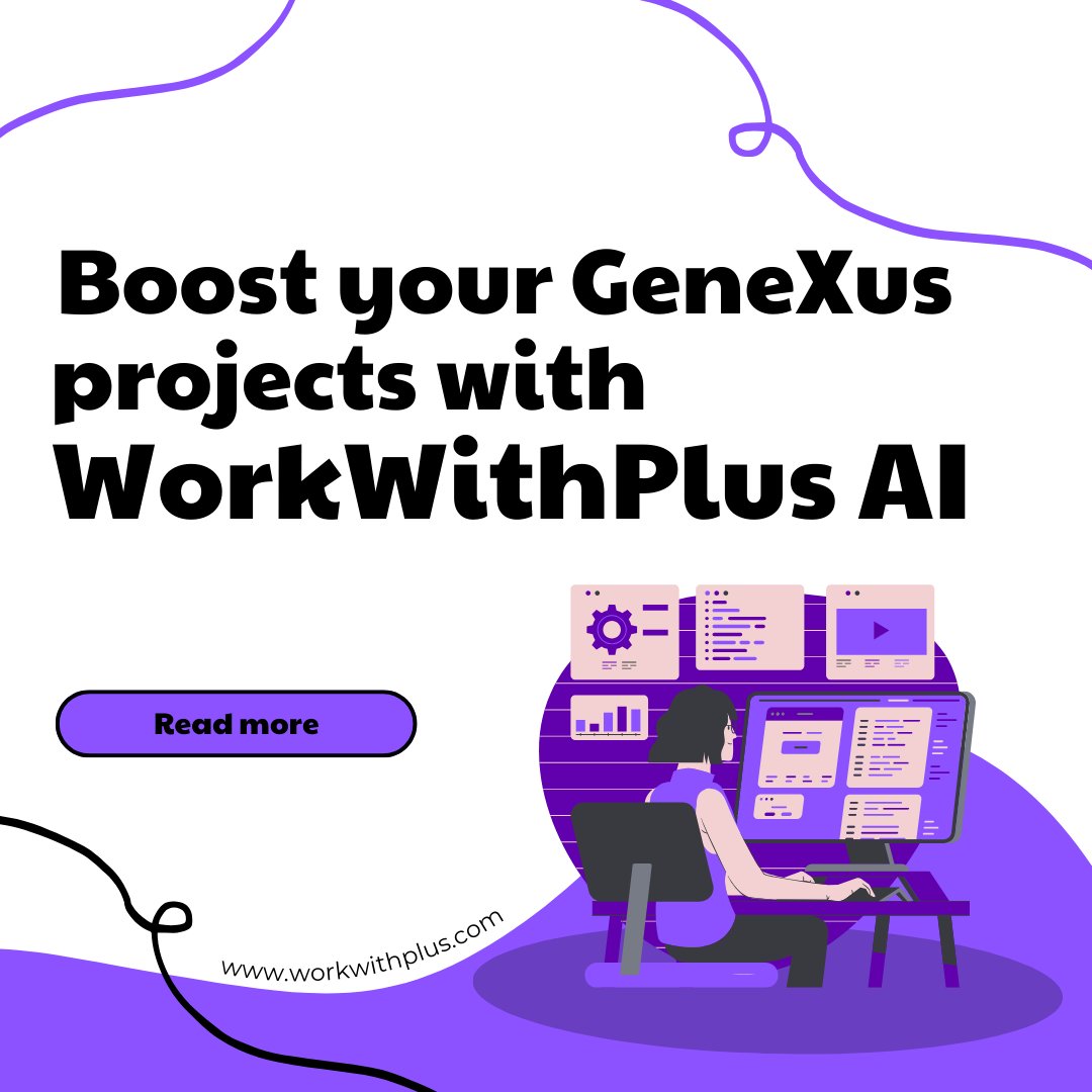 workwithplus's tweet card. Potencia tus aplicaciones GeneXus con WorkWithPlus AI, utilizando Inteligencia Artificial de una forma super flexible