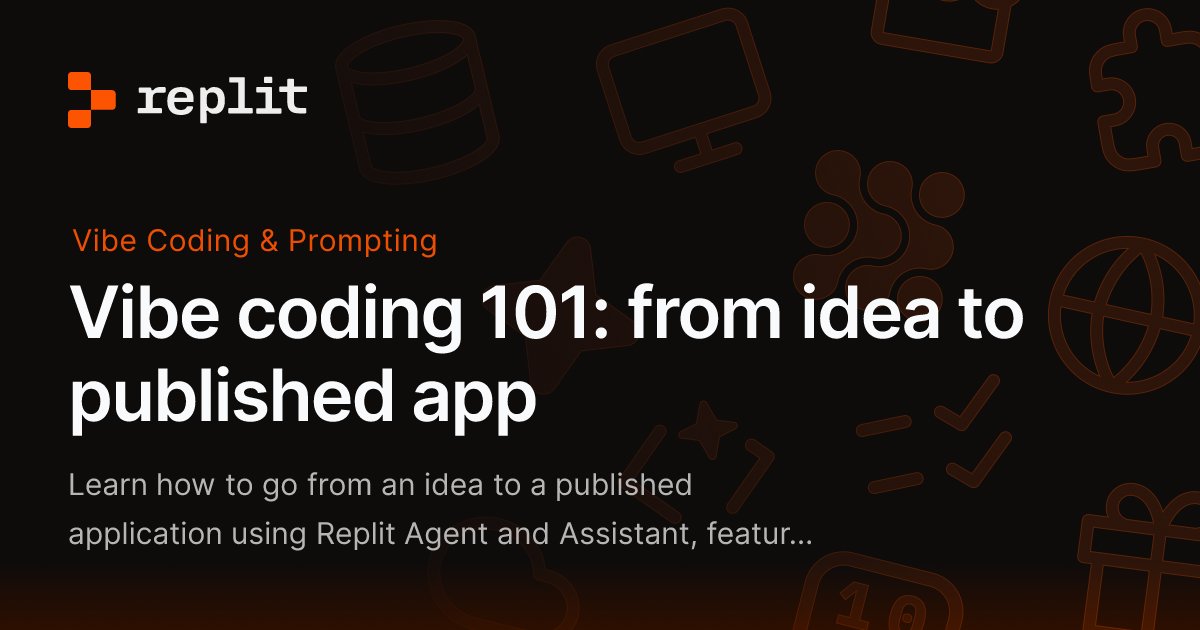 ReplitSupport's tweet card. Learn how to go from an idea to a published application using Replit Agent and Assistant, featuring an interactive map visualization project.