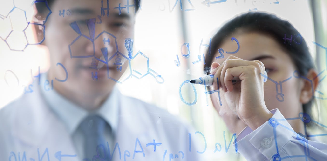 ConversationUS's tweet card. Researchers design studies that might disprove what’s called their null hypothesis – the opposite of the claim they’re interested in exploring.