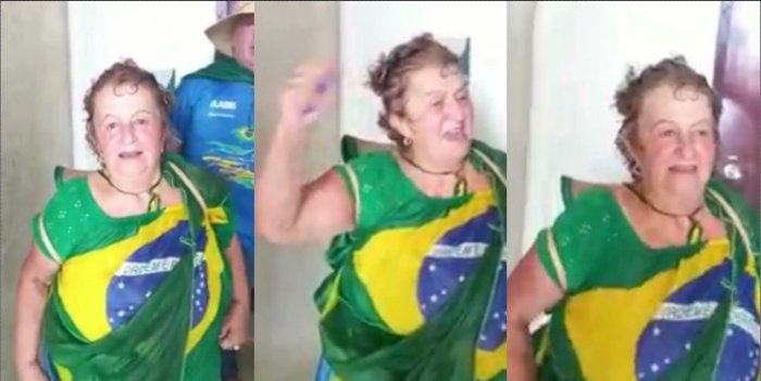 extraclassejor's tweet card. A Vovó que viralizou "quebrando tudo” em Brasília tem denúncias por falsificação e estelionato e já foi condenada por tráfico de drogas