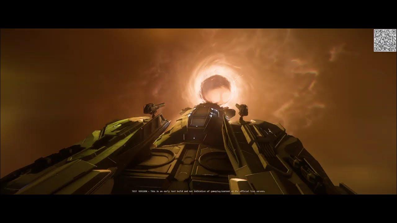 cloudnull's tweet card. Making the Jump from Pyro to Stanton in a P-72 Archimedes