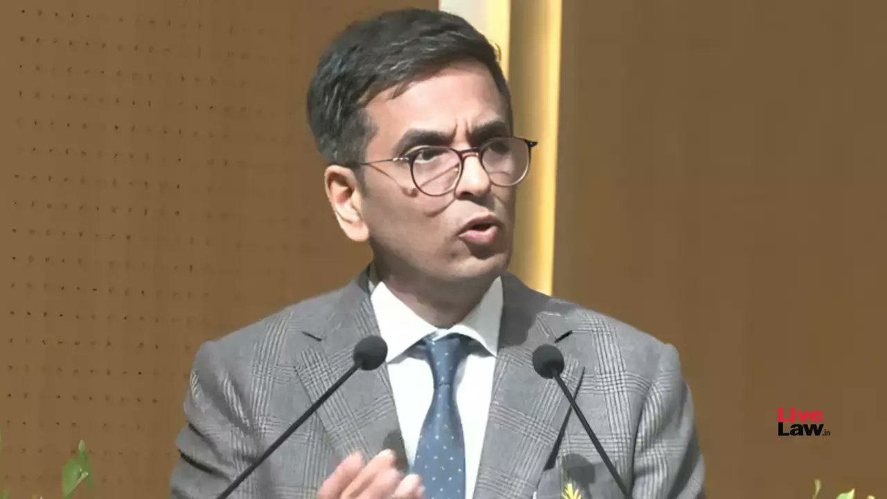 LiveLawIndia's tweet card. Today, speaking at the inauguration of the newest National Law University in the state of Uttar Pradesh, Dr. Rajendra Prasad National Law University, Prayagraj, Chief Justice of India DY...