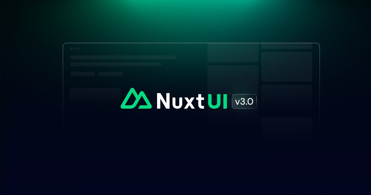 nuxt_js's tweet card. Nuxt UI v3 is out! After 1500+ commits, this major redesign brings improved accessibility, Tailwind CSS v4 support, and full Vue compatibility