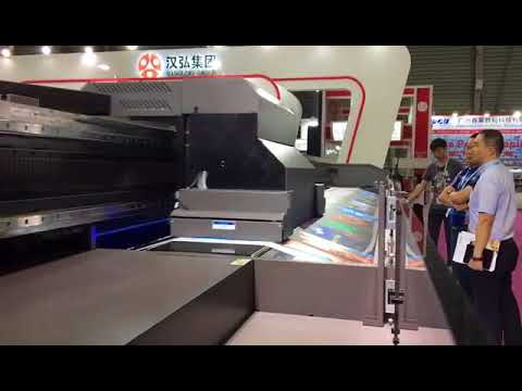 HandtopPrinter's tweet card. HT5000 ultra wide format roll to roll soft film high speed printing