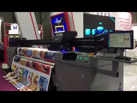 HandtopPrinter's tweet card. HT3200 roll to roll coated banner frontlit high speed solution