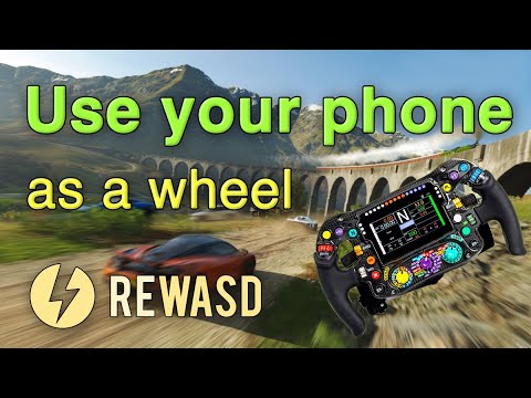 reWASDmapper's tweet card. How to Use Your Phone as a Steering Wheel for Racing Games with reWASD