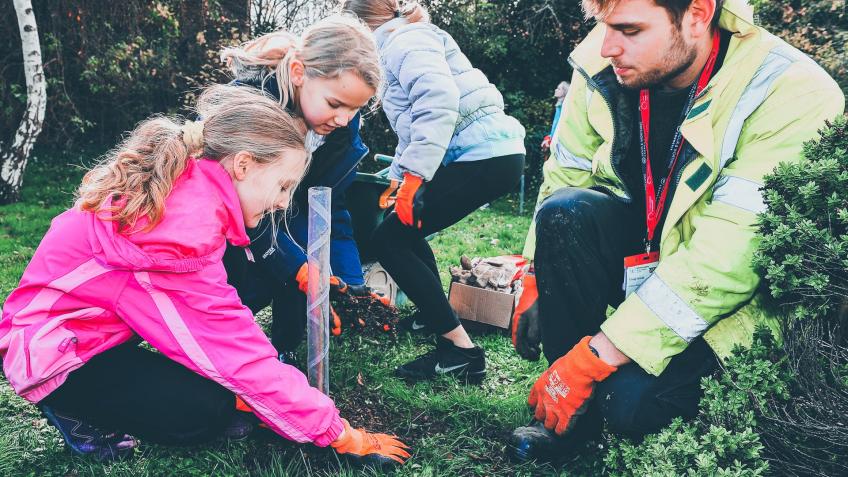 treeactionuk's tweet card. We want to develop tree planting and maintenance projects for more schools to promote better mental health in the young people of Sussex