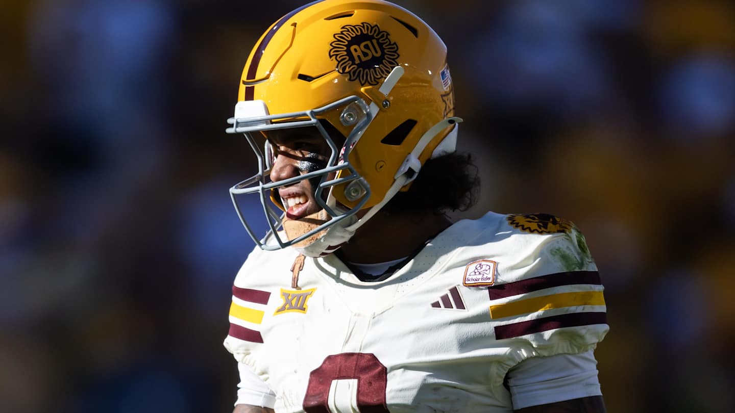 TTRedRaiders's tweet card. The U of A vs ASU game has a lot of storylines going for it. One such being most likely the last game that superstar Wide Receiver Jordyn Tyson plays at Mountai