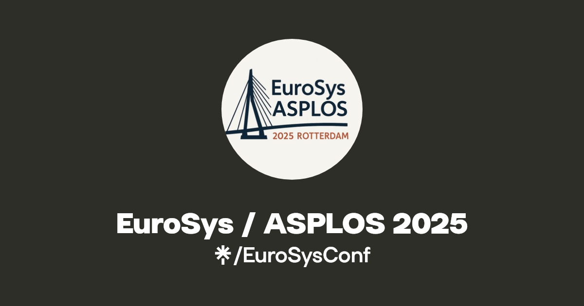 EuroSysConf's tweet card. Linktree. Make your link do more.