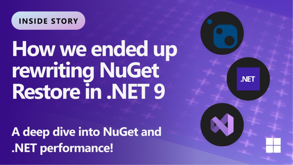 oliagavrysh's tweet card. Learn about the journey that led to a full rewrite of the NuGet Restore algorithm in .NET 9, achieving break-through scale and performance.