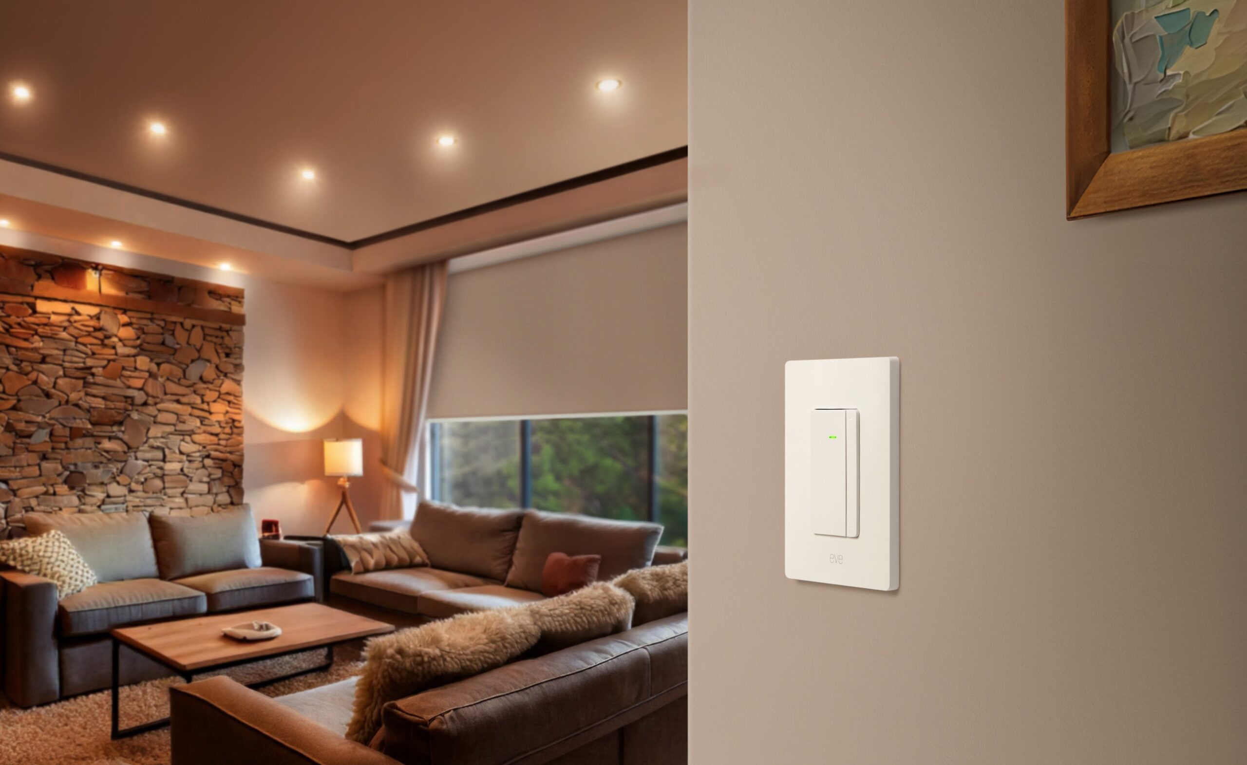 SmartHomeCentr's tweet card. The Eve Dimmer Switch will be available on March 17 in the United States and Canada. It uses Matter over Thread to connect to your Smart Home.