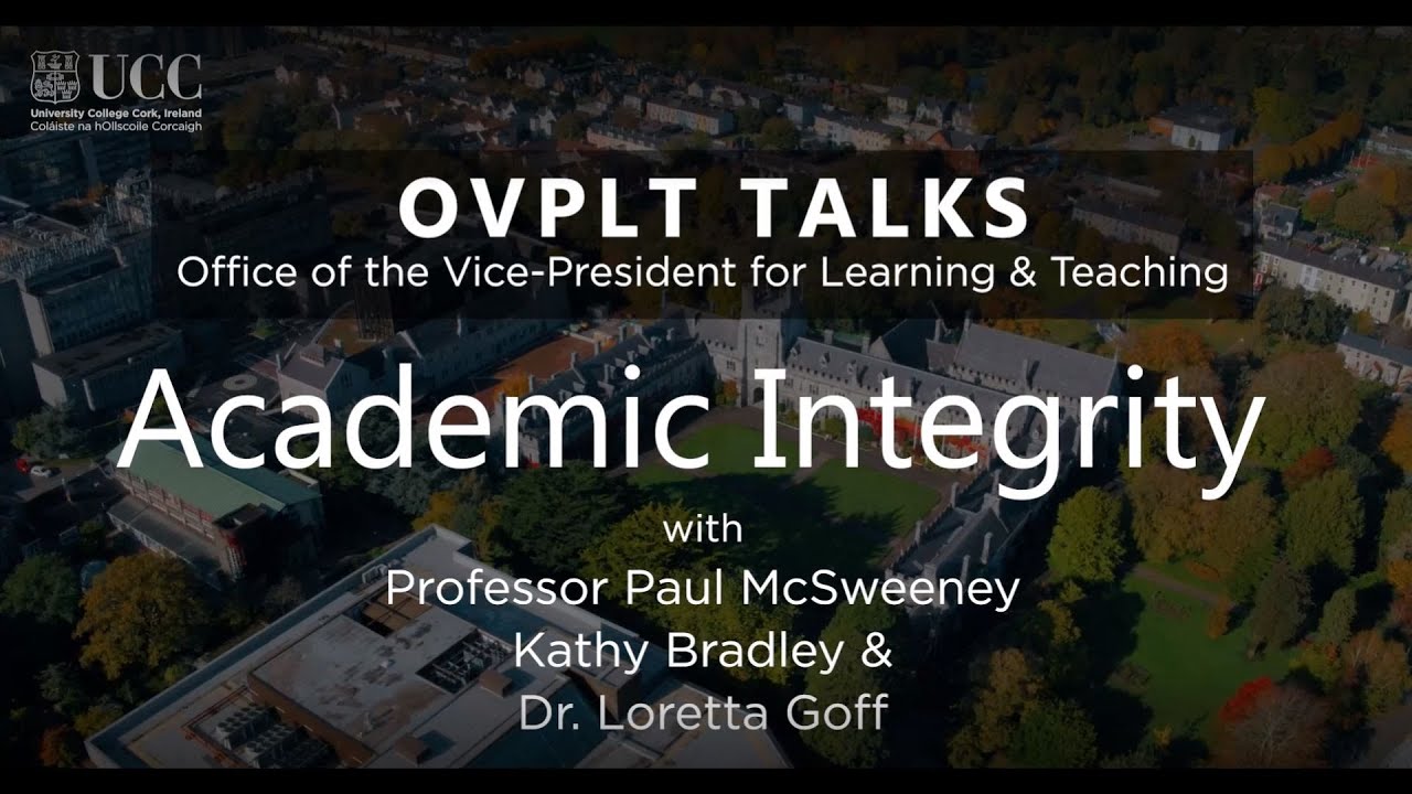 OVPLTUCC's tweet card. OVPLT Talks Academic Integrity