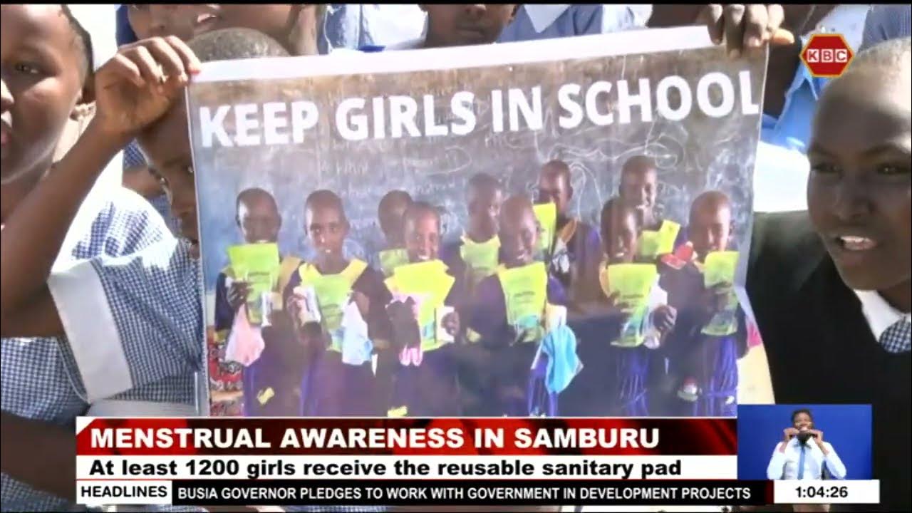 samburuproject's tweet card. School girls from Samburu benefit from reusable sanitary pads