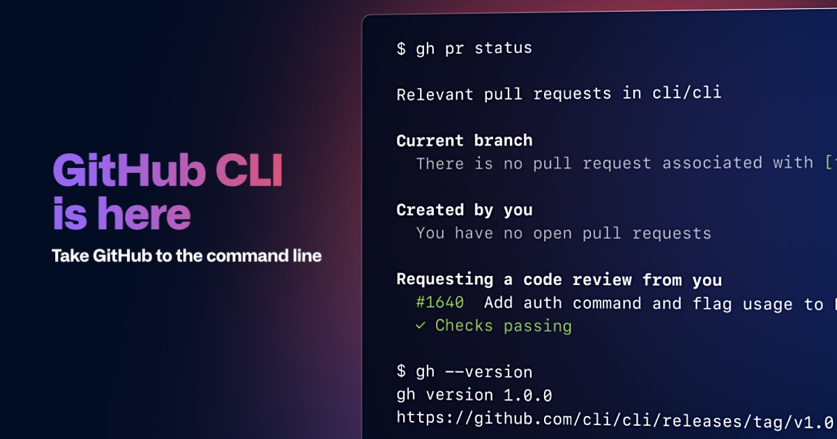CodeTrendr's tweet card. GitHub’s official command line tool. Contribute to cli/cli development by creating an account on GitHub.