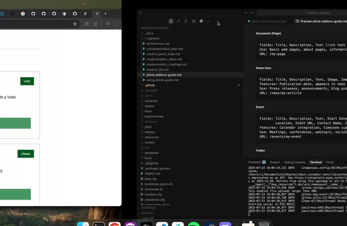 CJonesCode's tweet card. GauntletAI Legacy Code week - ploneCMS