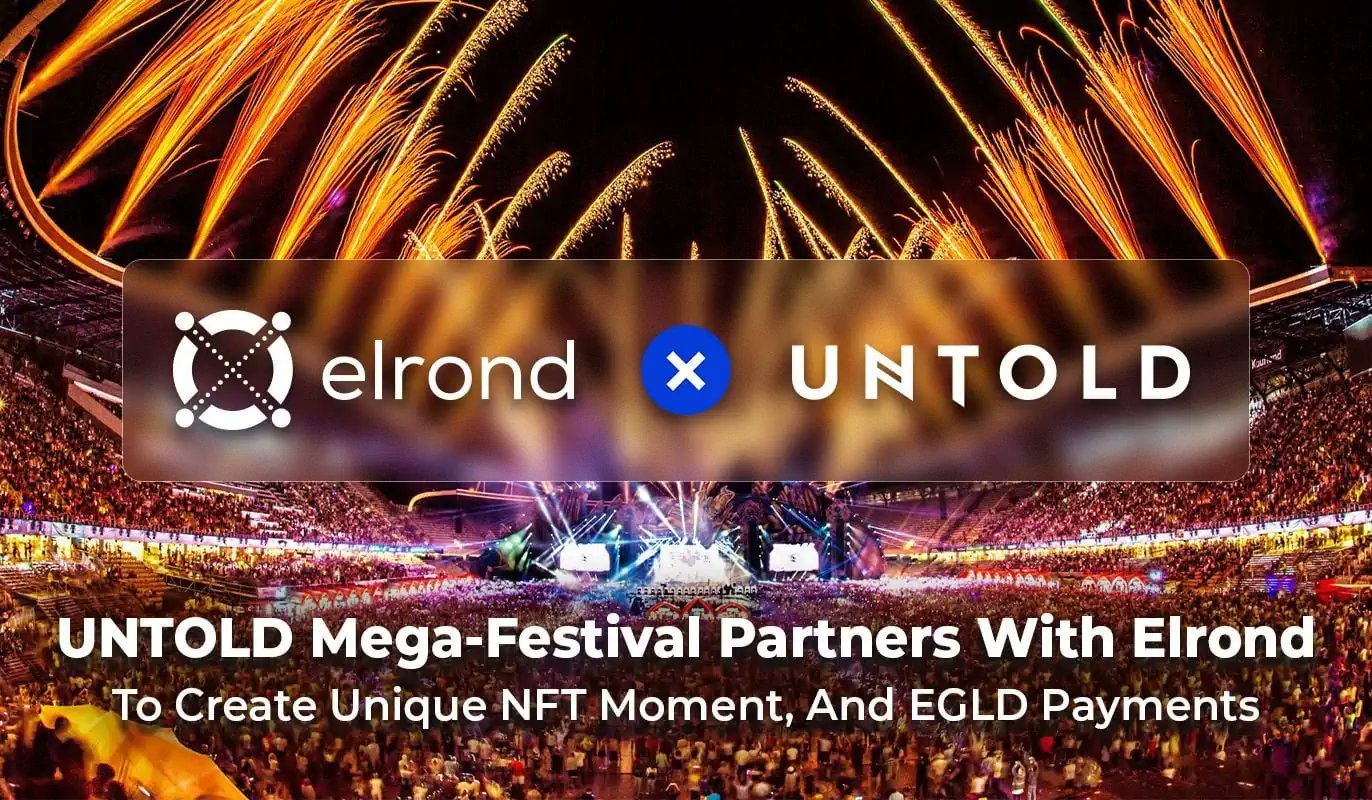 formula_crypto's tweet card. The biggest European music festival accepts EGLD! Get your UNTOLD 2021 tickets with EGLD and be part of the incendiary NFT moment, which will later be dropped in the Maiar NFT Marketplace.