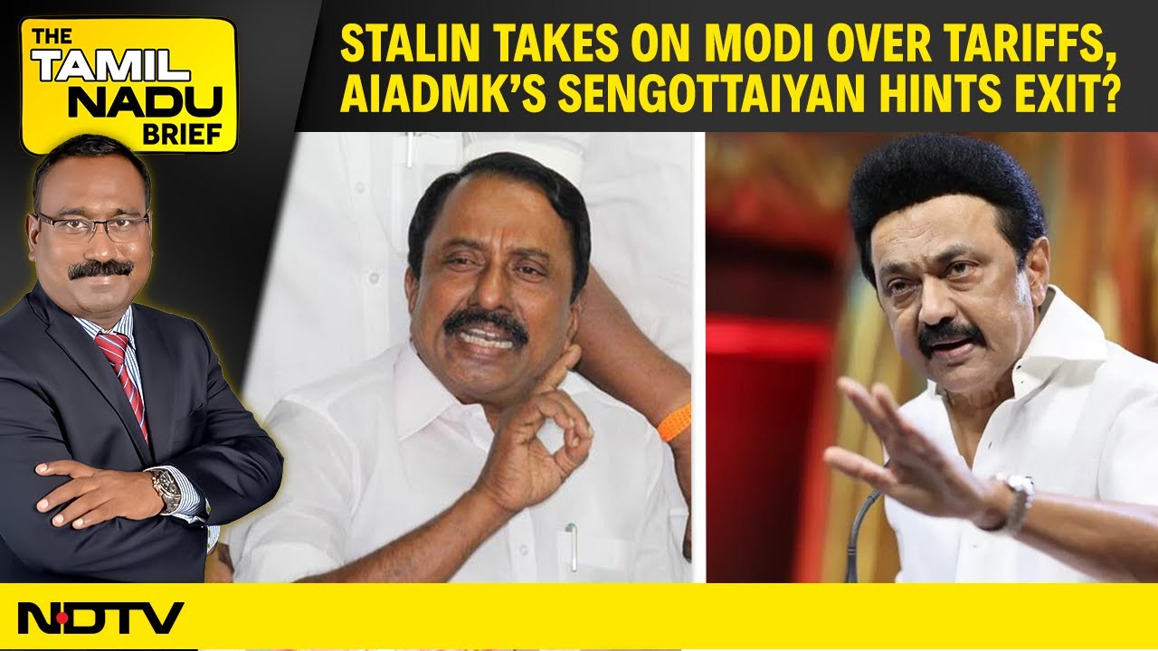 jsamdaniel's tweet card. M K Stalin Takes On Modi Over Tariff | AIADMK’s Sengottaiyan Hints...
