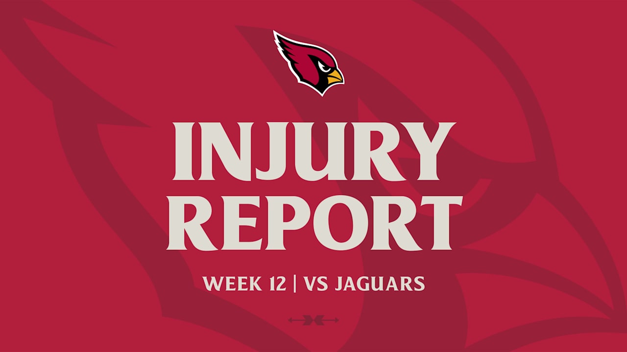 AZCardinals's tweet card. Check in on the health of the Cardinals heading into their Week 12 matchup with the Jaguars