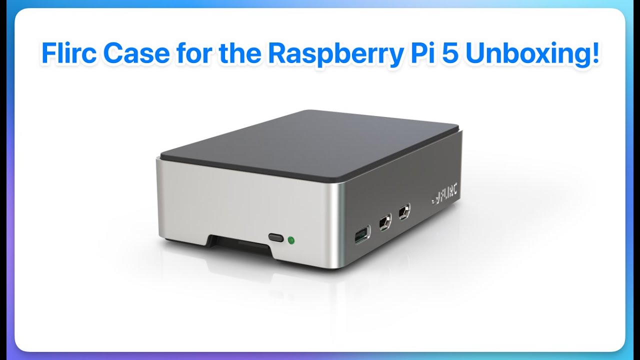 flirc's tweet card. Unboxing the Flirc Case for the Raspberry Pi 5
