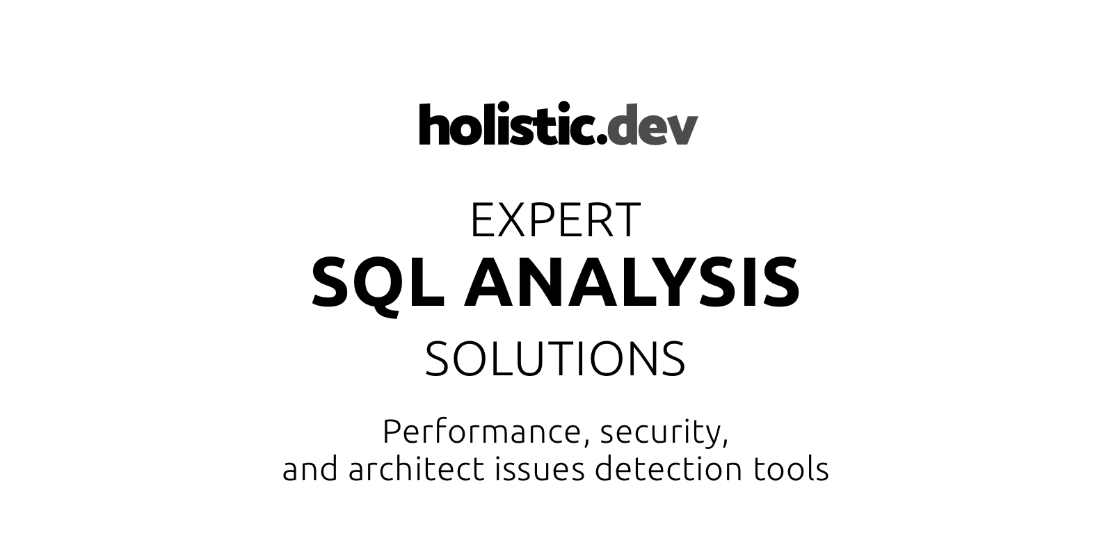 antonrevyako's tweet card. Meet the most effective way to identify performance, security, and architecture issues while at the same time optimizing your database structure and SQL queries automatically and continuously.
