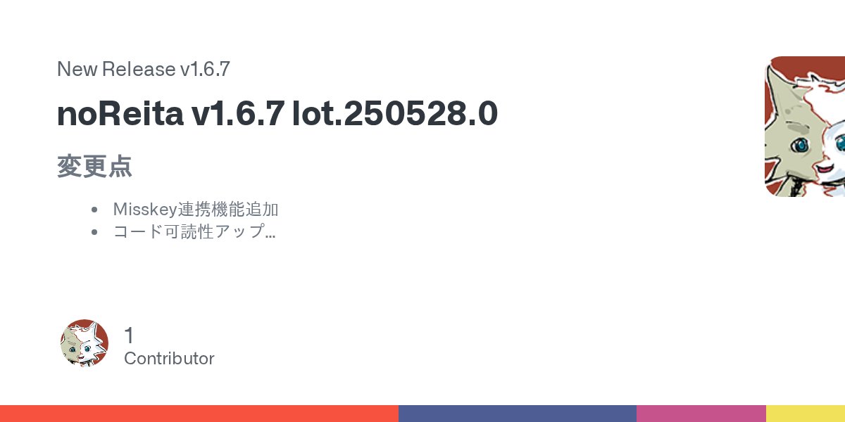 sakots696's tweet card. 変更点 Misskey連携機能追加 コード可読性アップ 変更のあるファイル index.php themeファイルフォルダ一式 connect_misskey_api.php,functions.php,misskey_note.inc.php 追加
